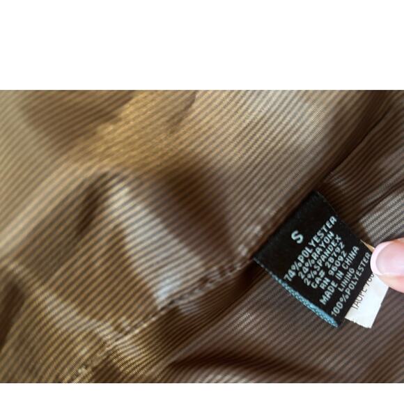 CYNTHIA ROWLEY Taupe Knit Blazer Jacket Career Stretch Size S - Picture 8 of 8